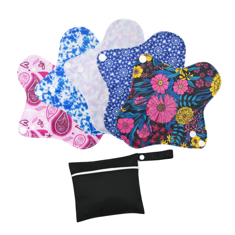 Breathable Bamboo Charcoal Soft Sanitary Pads Cloth Menstrual Pads Feminine Hygiene Product
