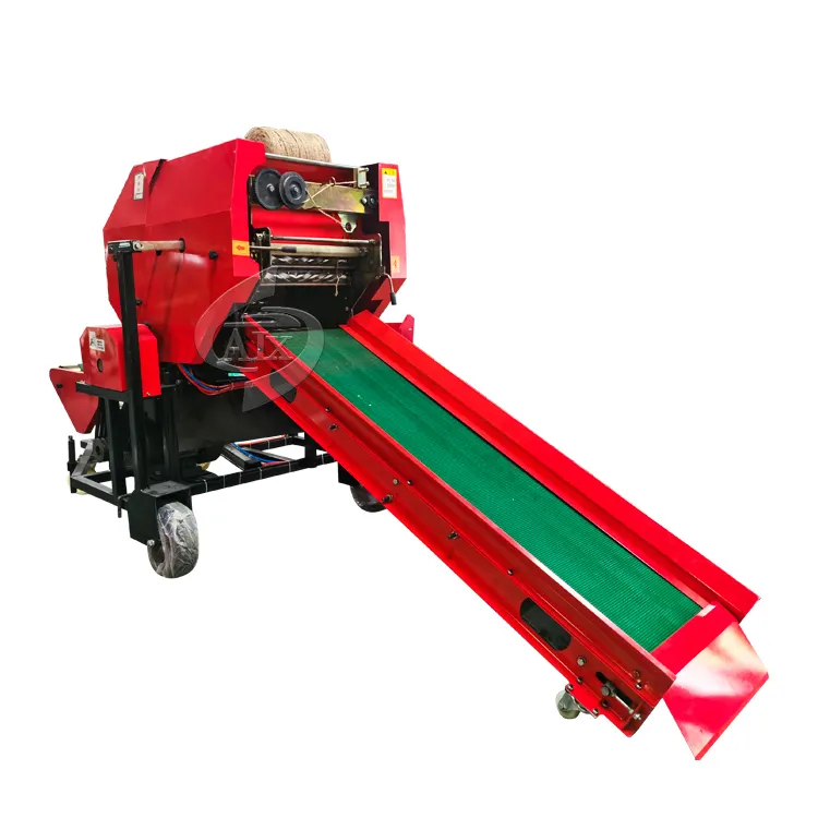 high quality hay straw baler wrapper / silage baling film packer / maize straw baler for sale