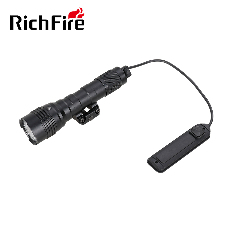 Мощный светодиодный фонарик RichFire 1000 лм, Тактический фонарик с дистанционным переключателем