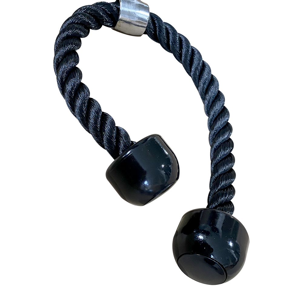Fitness equipment Gym accessories double grip nylon braided tricep rope