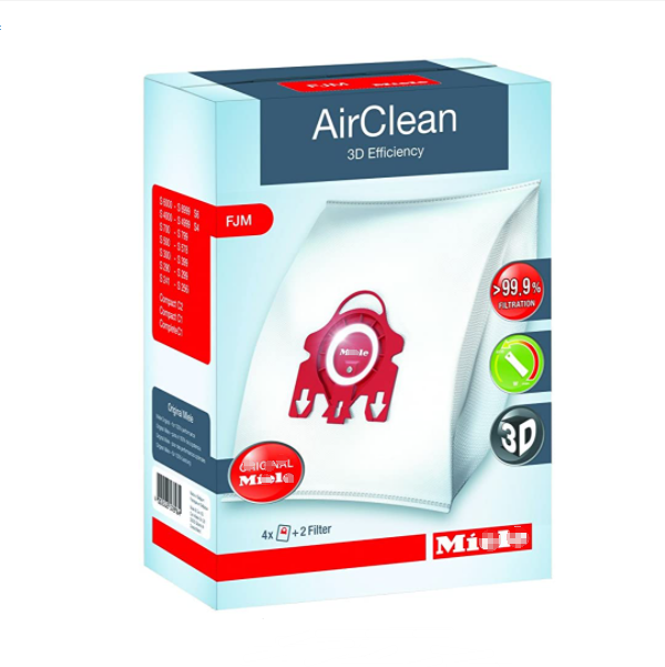 Мешочек для пылесоса Miele Airclean 3d, запасные части для пылесоса Fjm Gn 3d, микрофильтр НЕРА, мешочек для пыли, воздушные фильтры из микрофибры