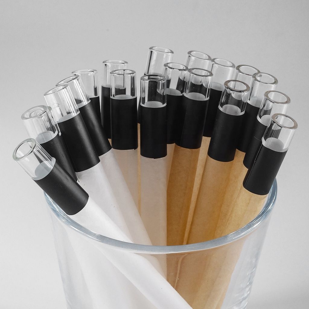 Easy to Load Classic Pre Rolls Nature Unbleached Slow Burning Glass Tip Pre-Roll Cone