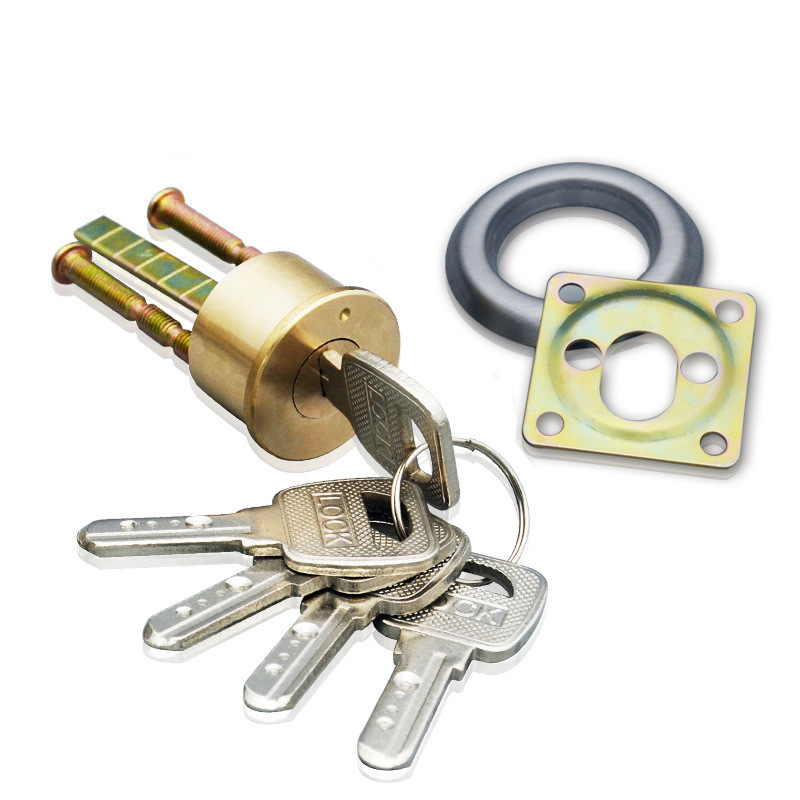 High Quality Round Security Lock Cylinder Set Hot Wholesale Door Lock in Galvanized Brass High Security