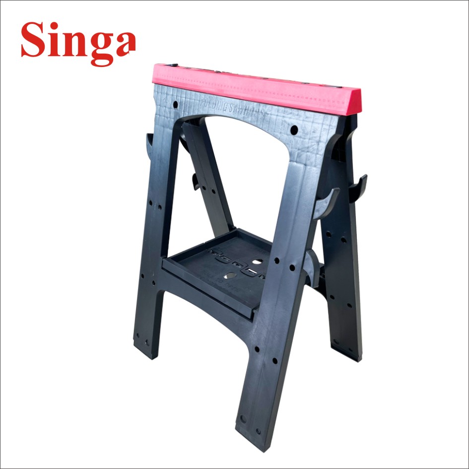 Высококачественная Зажимная пара Singa N06282 Sawhorse с зажимами для тяжелых условий эксплуатации Sawhorse с складными крючками Sawhorse