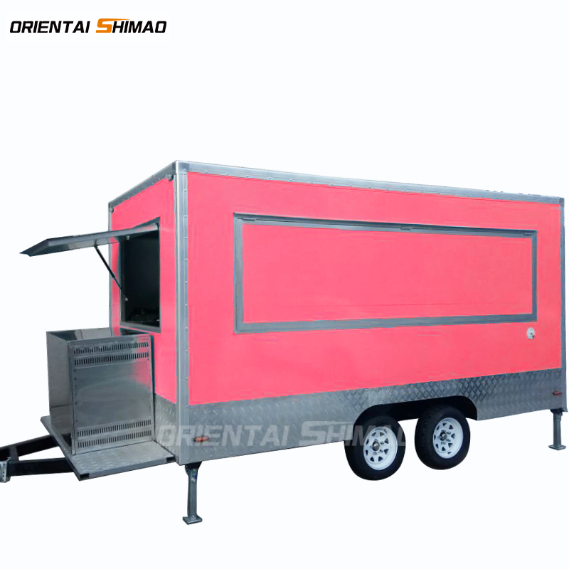 fast food truck trailer taco elektro Street mobile ice cream cart coffee food trailers for sale made in china
