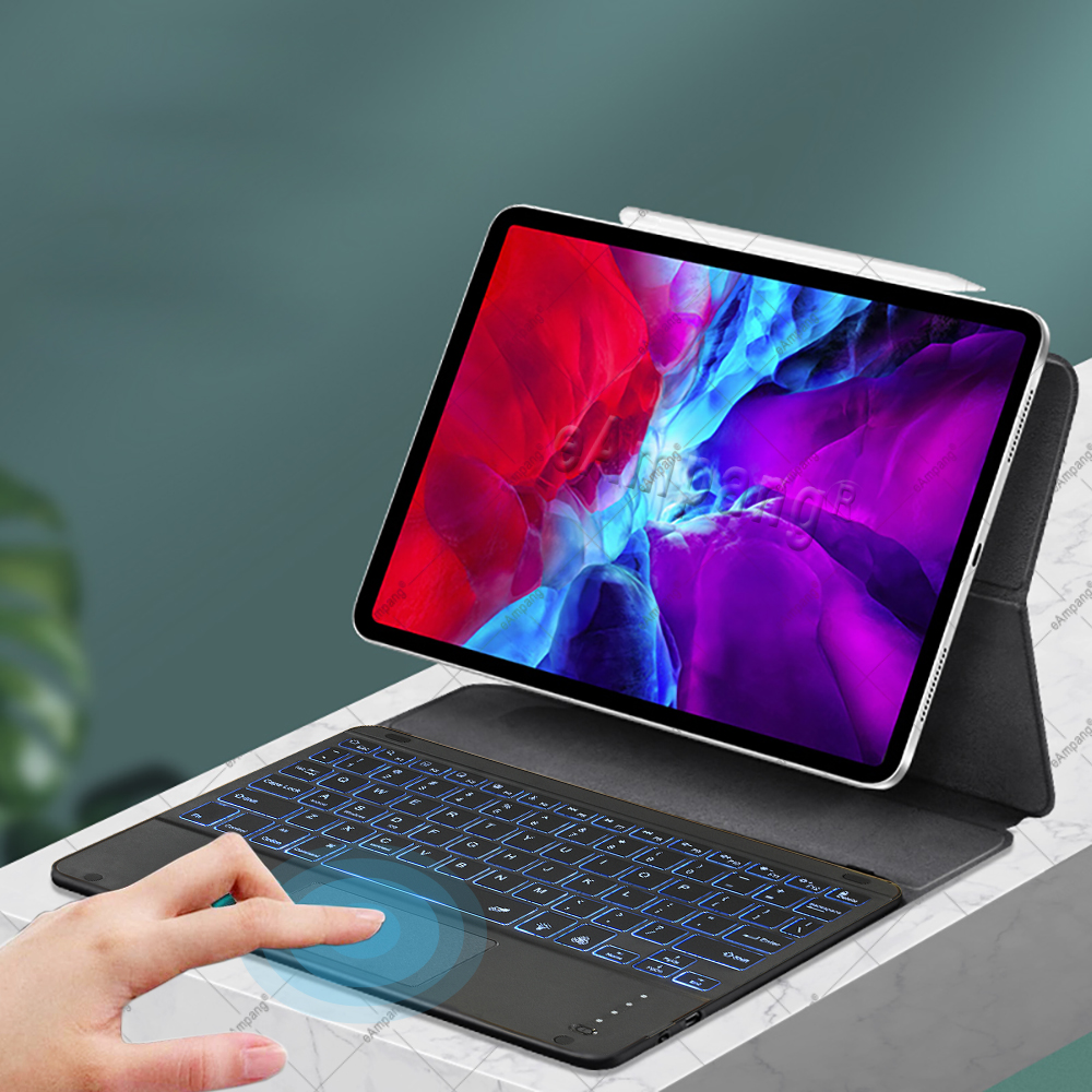 Хит продаж! Беспроводная BT трекпад клавиатура Магнитный чехол для Apple IPad pro 11 2021 Волшебная клавиатура