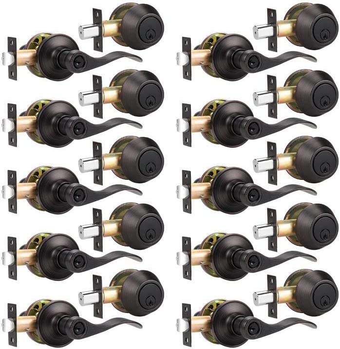 america popular Steel Zinc Alloy Bathroom Wood Door Security Hidden Door Handle Lock Mortise Lock Set Door Lock