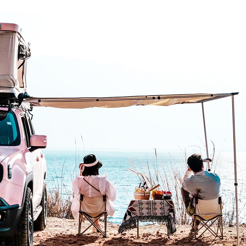 JIESY Car Awning Wholesales Price Aluminum Retractable Car Side Awning For Camping Outdoor 2021 Best