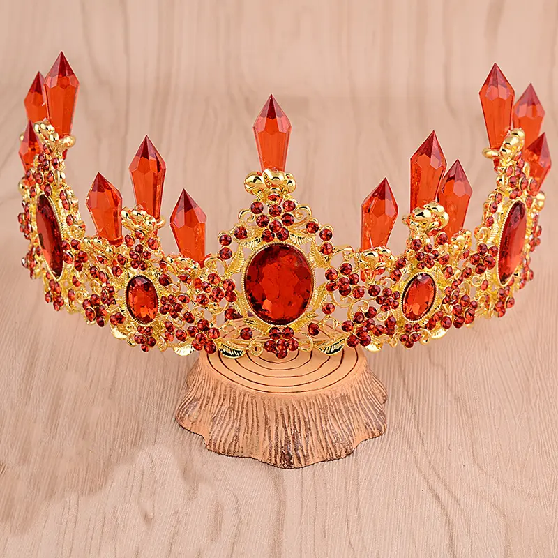 Elegant Tiaras Rhinestone Crown studded Crown hair accessories for Women Wedding Crystal headdress headband Diamond For Bride