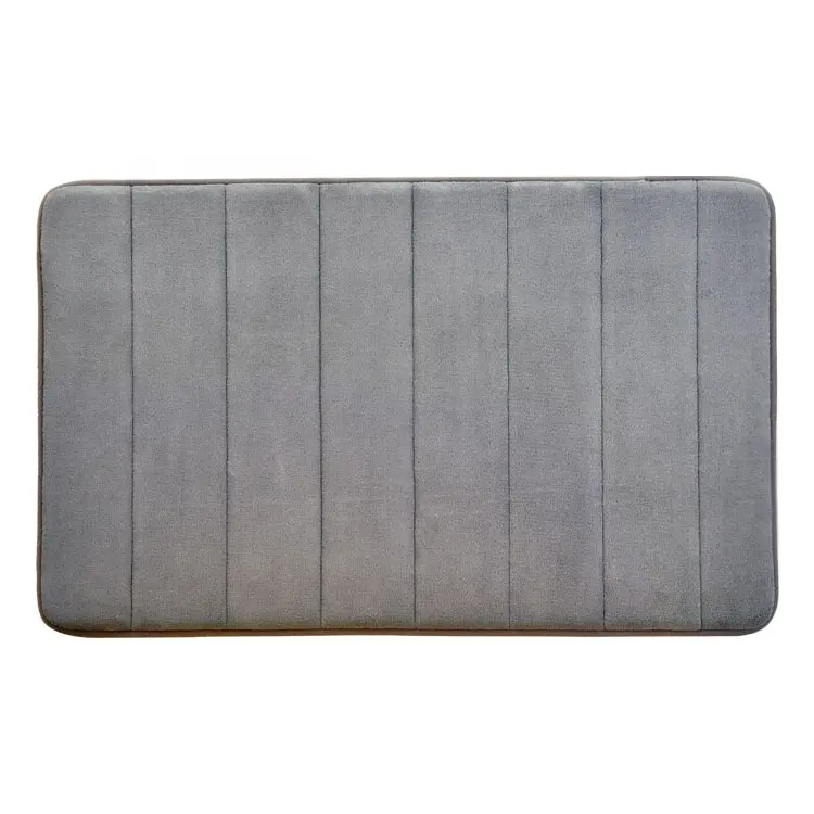 Factory Supply New Stripe Type memory foam non-slip bath mat
