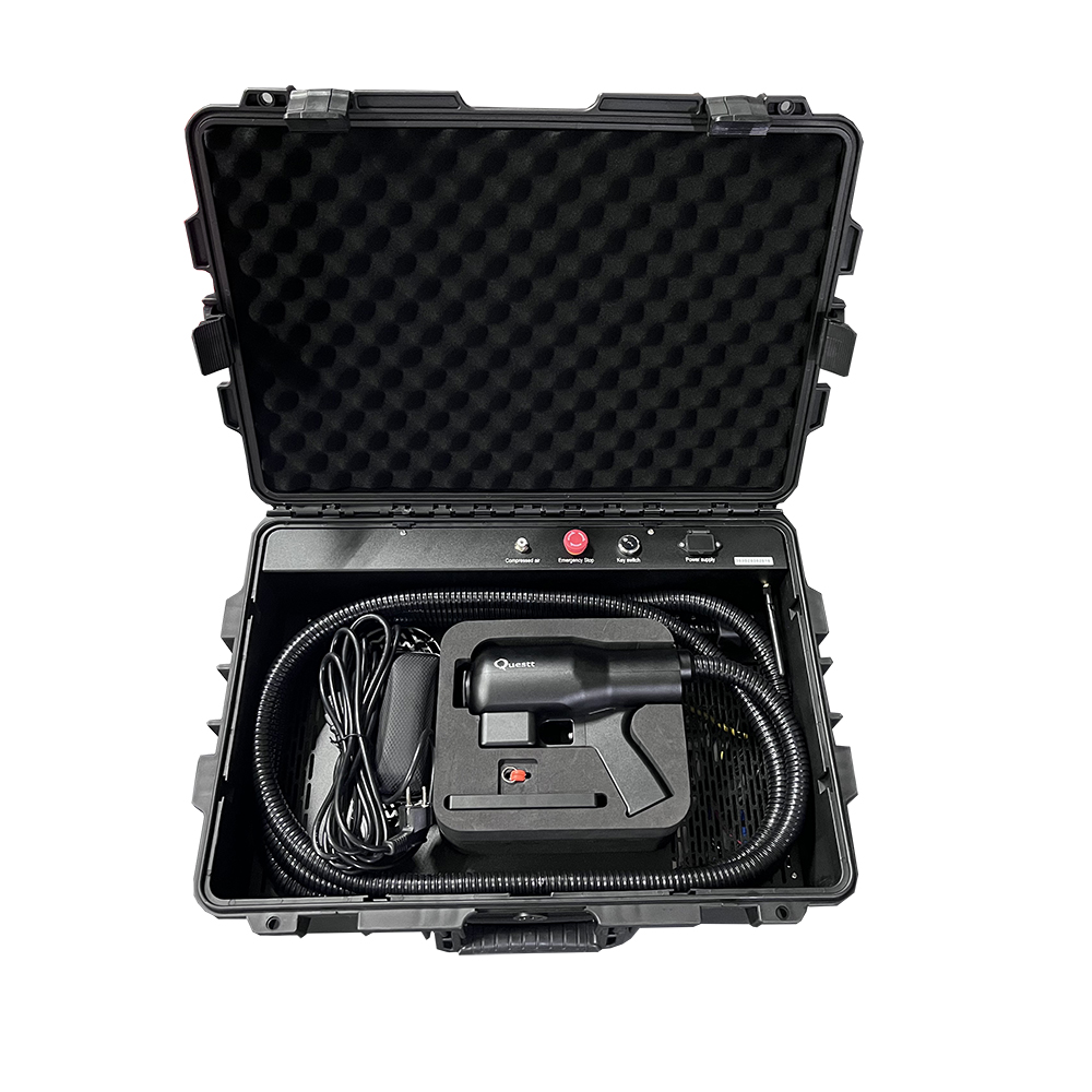 200W Suitcase Air-Cooled Pulse Cleaning Machine For Stainless Steel/Aluminum Rust Paint Removal