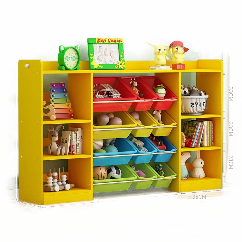 Household toy storage rack cabinet classification storage storage organizer shelf picture bookshelf multi-layer