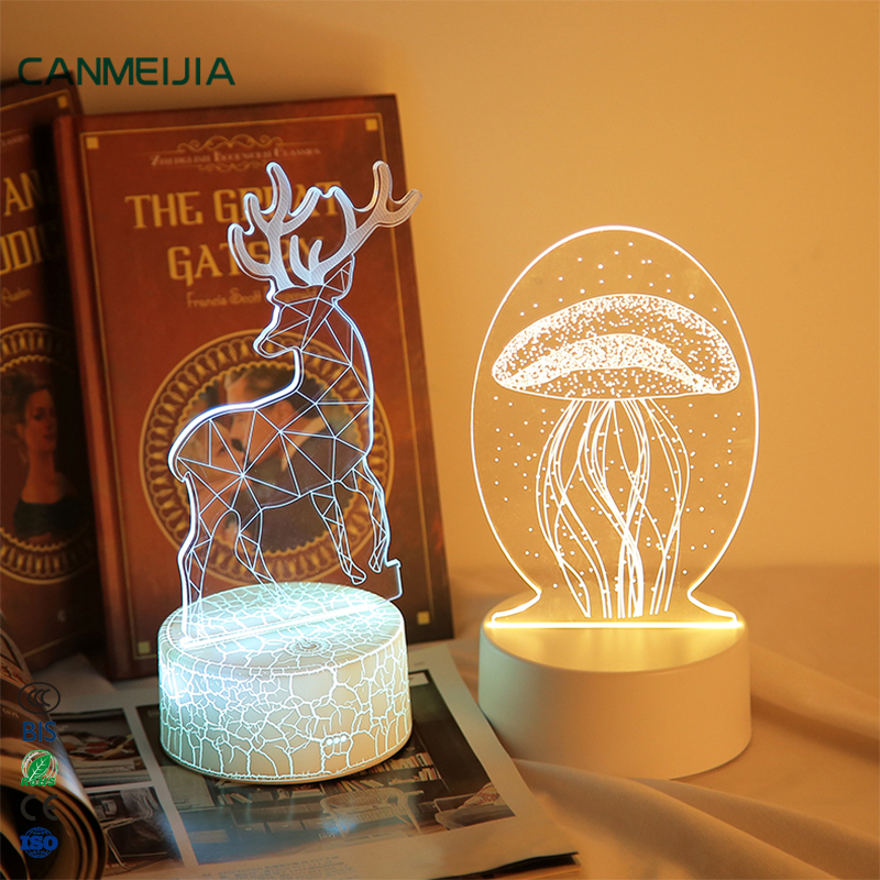 3W Luxury Table Lamps 3D Night Light Lighting Decoration Led Table Lamps Luxury Home Decor,Table Lamp,Led Lights For Decoration