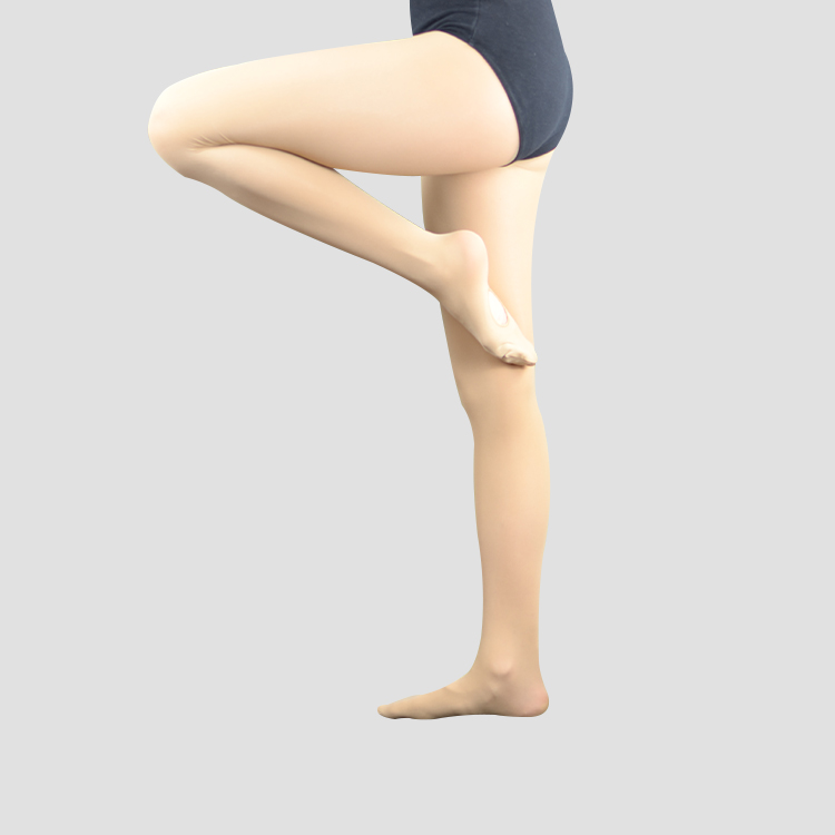 In-stock ready to ship adult 70 denier nylon convertible caramel ballet dance tights pantyhose stockings with crotch