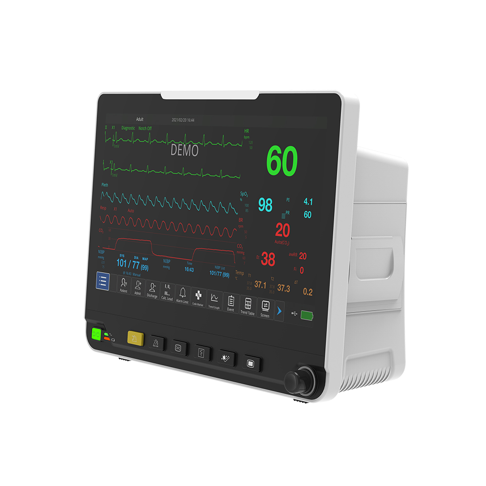DAWEI Animal Portable Veterinary Blood Pressure ECG EKG Multiparament Patient Monitor