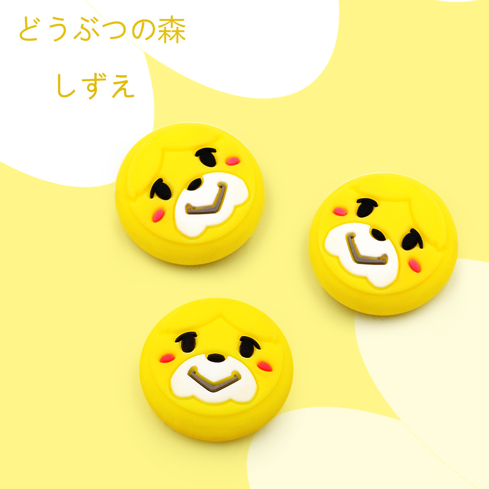 Силиконовый лист Isabelle аналоговый зажим для большого пальца Thumbstick шапка животное лесное пересечение для Nintendo Switch и Lite