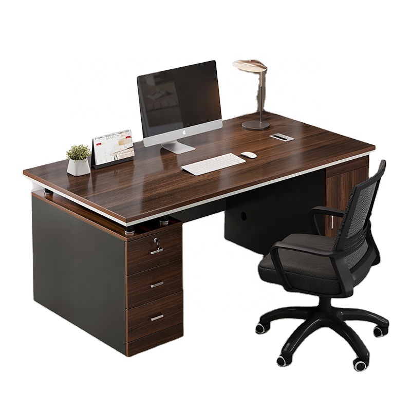 2024 Youtai Modern simple home office computer desk with high-end drawer office desk furniture