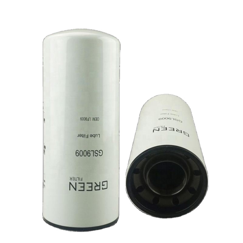 Зеленый фильтр двигателя запчасти масляный фильтр LF9009 BD7309 P553000 51759XD масляный фильтр используется для cummins / FLEETGUARD запчасти
