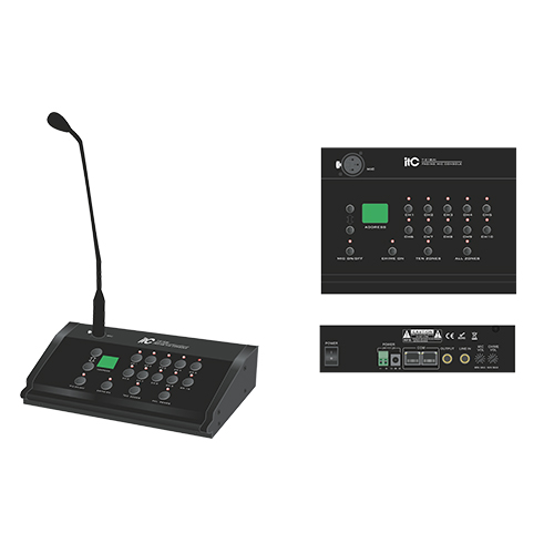 Professional remote paging microphone for broadcast announcement and emergency warning