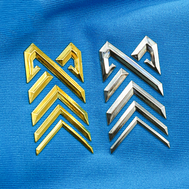 Custom Multiple Styles TPU 3D Gold Silver Logo Customizable TPU Swing Patch 3D Soft TPU Heat Transfer Logo for Clothing