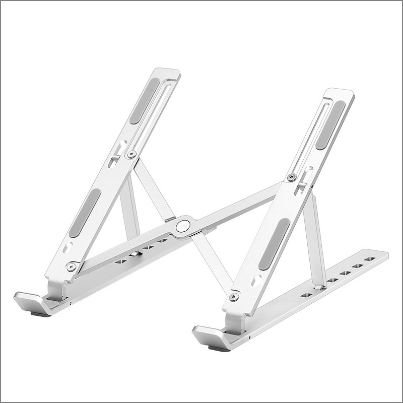 High Quality Aluminun Ergonomic Foldable Portable Adjustable Laptop Stand Riser for Bed