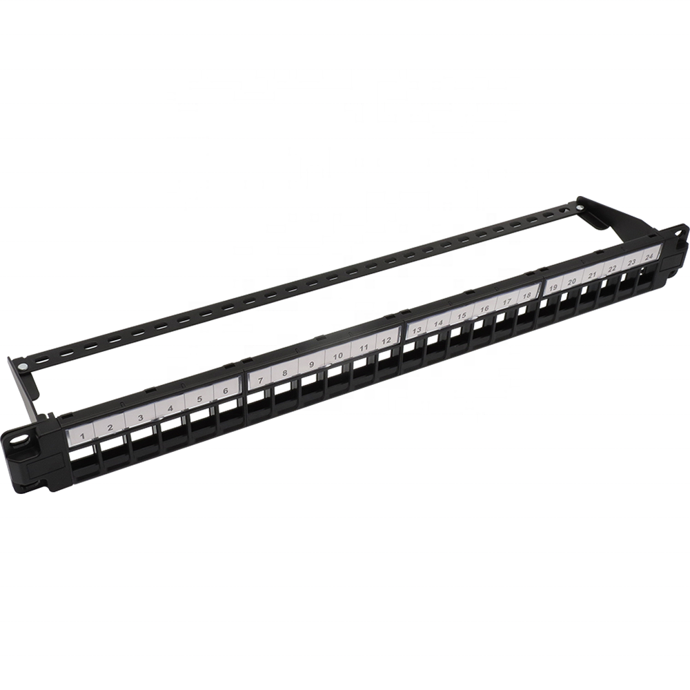 TP-12 AMP Тип пустой UTP Cat5e Cat6 1U 19 дюймов 19 "24 портовая коммутационная панель
