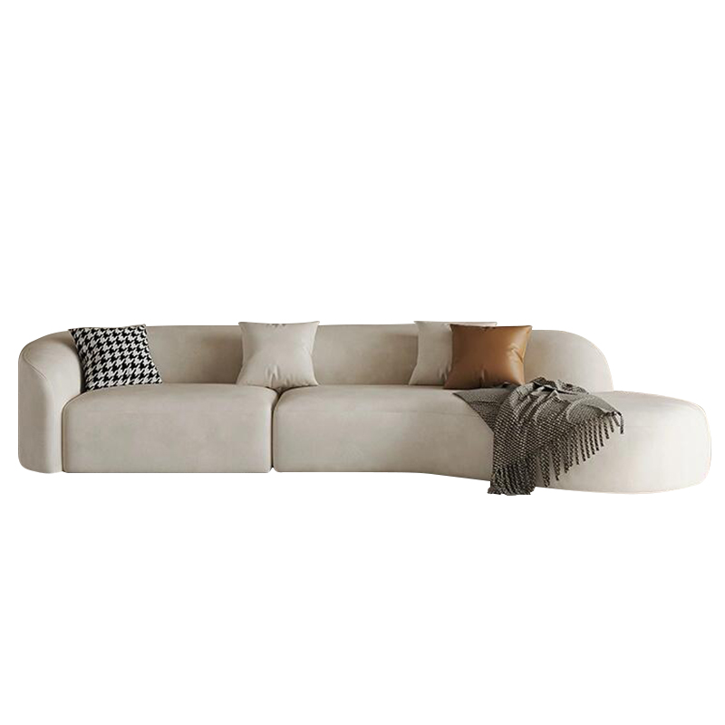 Curved Simple Sofa Module Sofa Home Interior Furniture Set Design Living Room Sofa Accept Custom