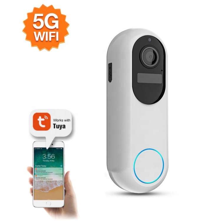 Дверной звонок T31 Tuya, 2,4G, 5G, Wi-Fi, водонепроницаемая камера, 1080P