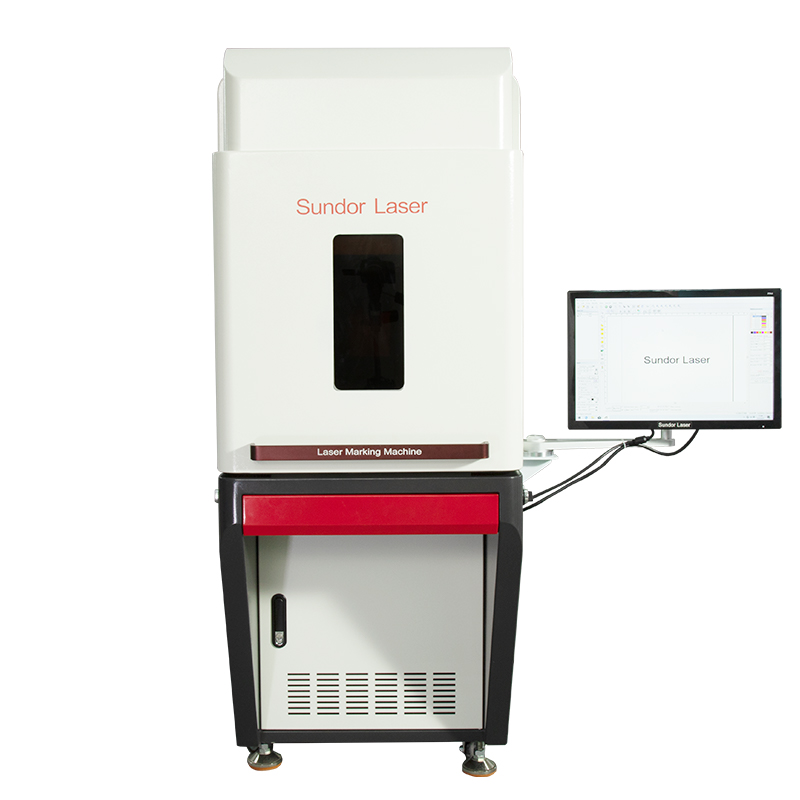 Big size raycus laser source 20w 30w 50w enclosed metal fiber laser marking machine for sale