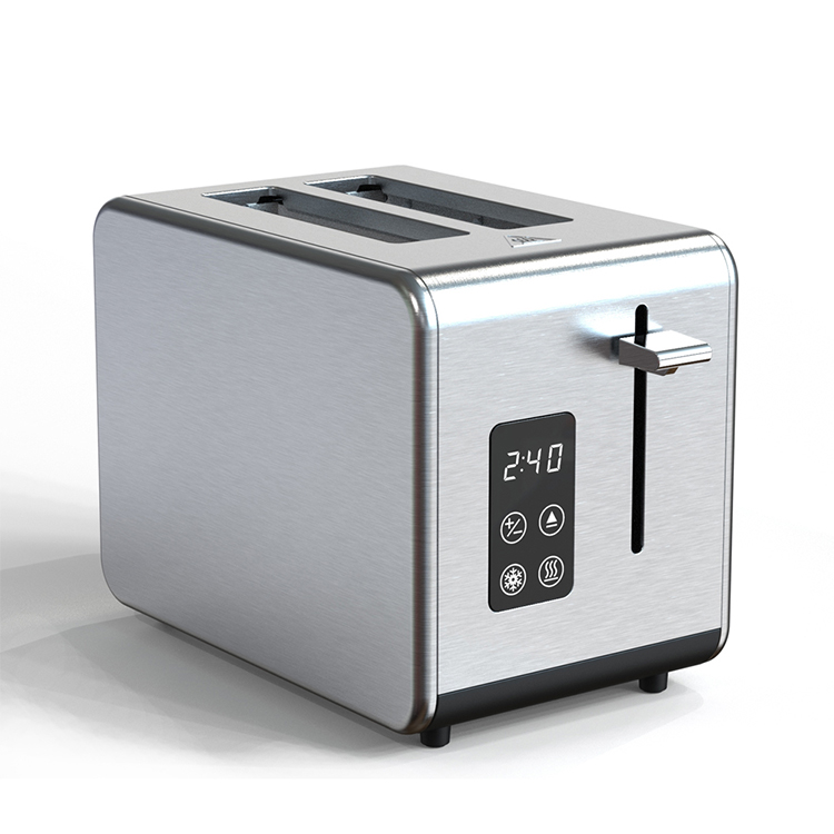 2021 Brand New Toaster Electric Toaster Touch Screen Digital Bread Toaster 2 Slices LED Steel Mold Power