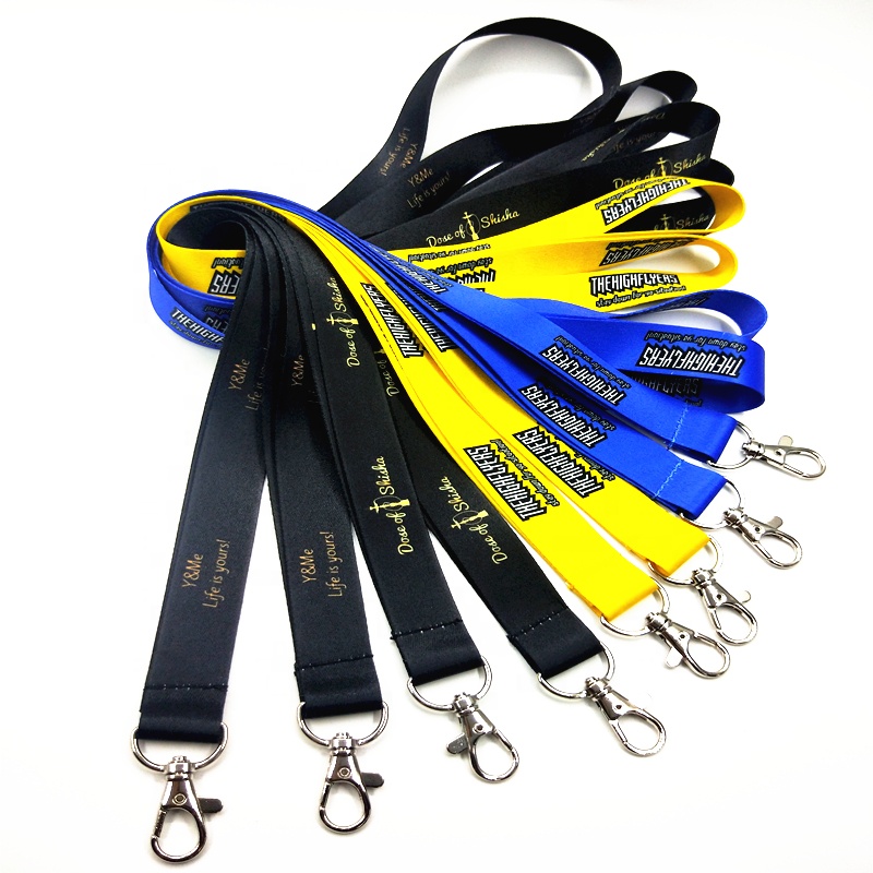 Flat Polyester Cheap Personalize Single Custom Sublimation Lanyards With Logo
