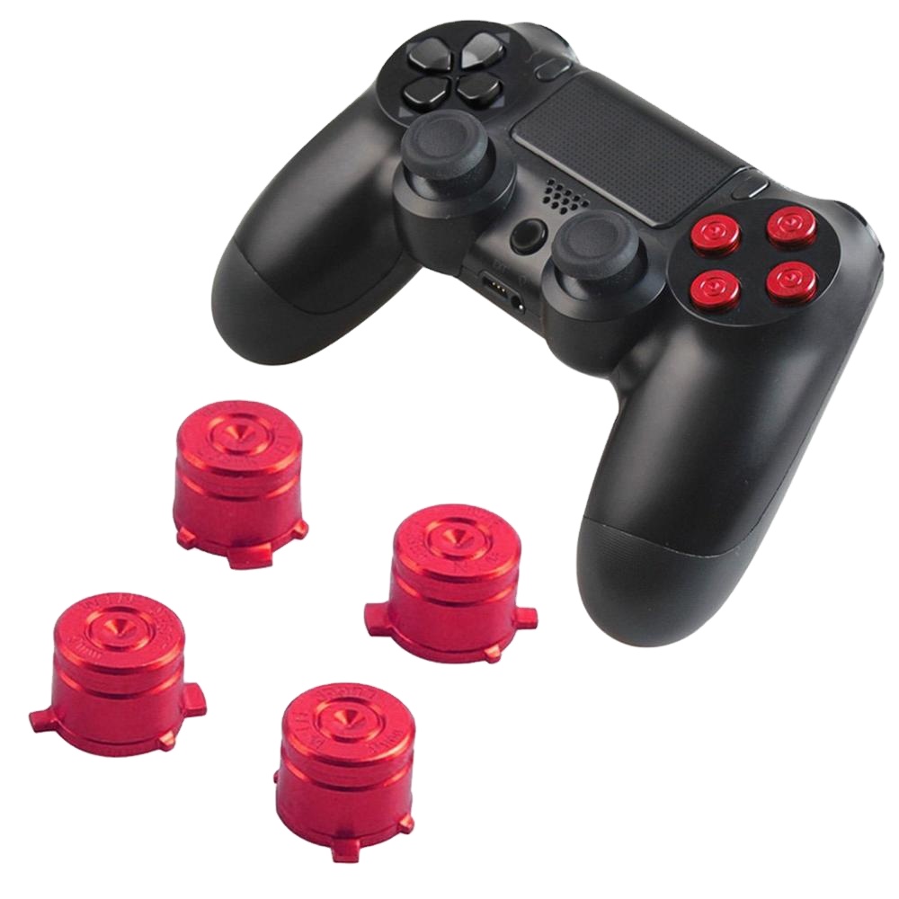 Запасные алюминиевые металлические пулевые Кнопки для контроллера PS3/PS4