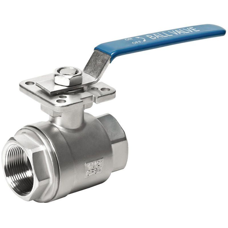 Sanitary Stainless Steel High Platform threaded Ball Valve for Food Beverage and Pharmaceutical Industries