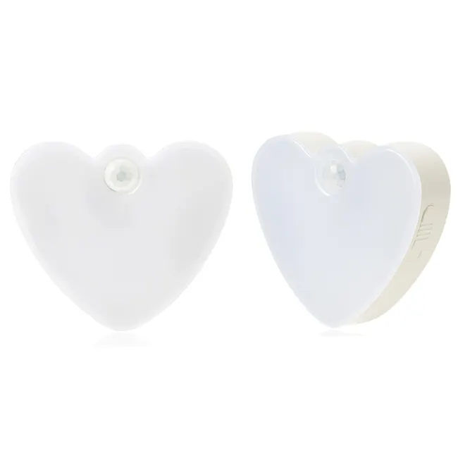 Heart Shape Led Cabinet Light Led Night Sensor Light Body Magnetic Induction Lamp with Color Box