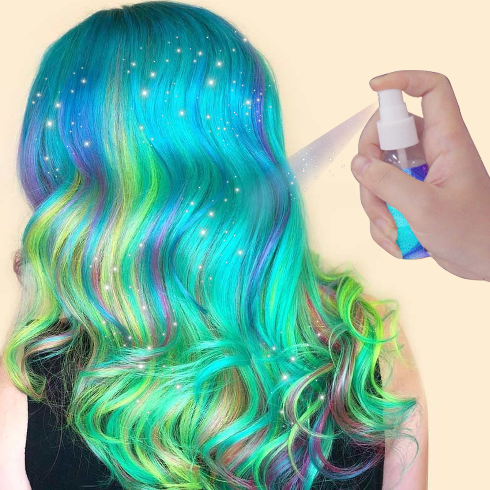 Hot Selling Disposable Hair Color Spray Temporary Bling Hair Color Dye For Party Use