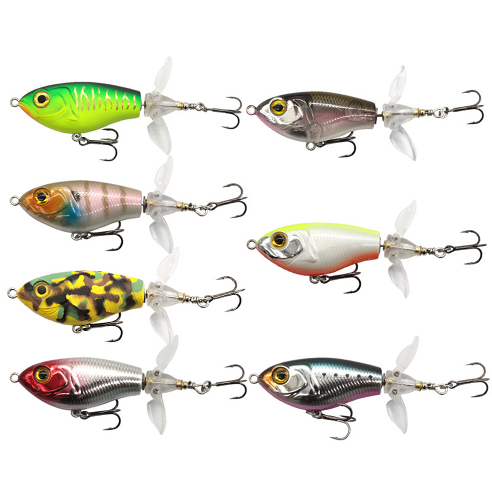 16g 80mm EAST Wobbler Buzz Floating topwater fishing lures Hard Bait Propeller For Bass Tilapia Fishing lure
