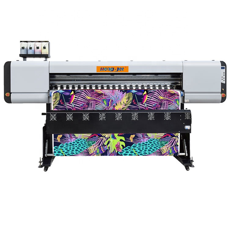 China HONGJET industrial digital direct inkjet textile fabric large format dye sublimation plotter printer printing machine
