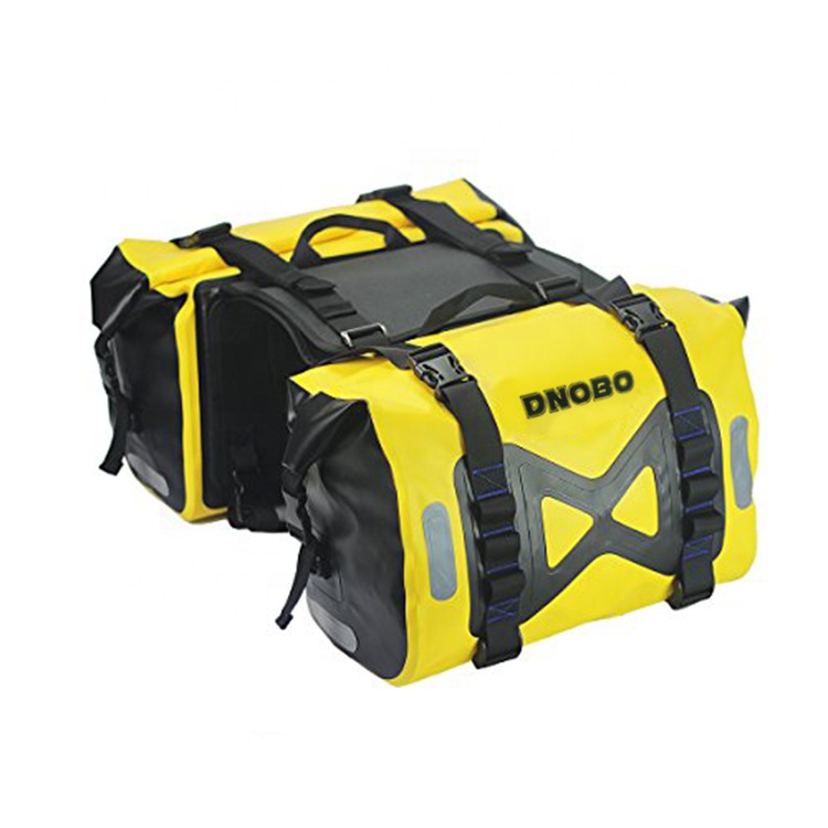 Водонепроницаемые горные 50L мотоциклетные боковые багажные стойки Pannier Drybag мягкие рулонные седельные сумки