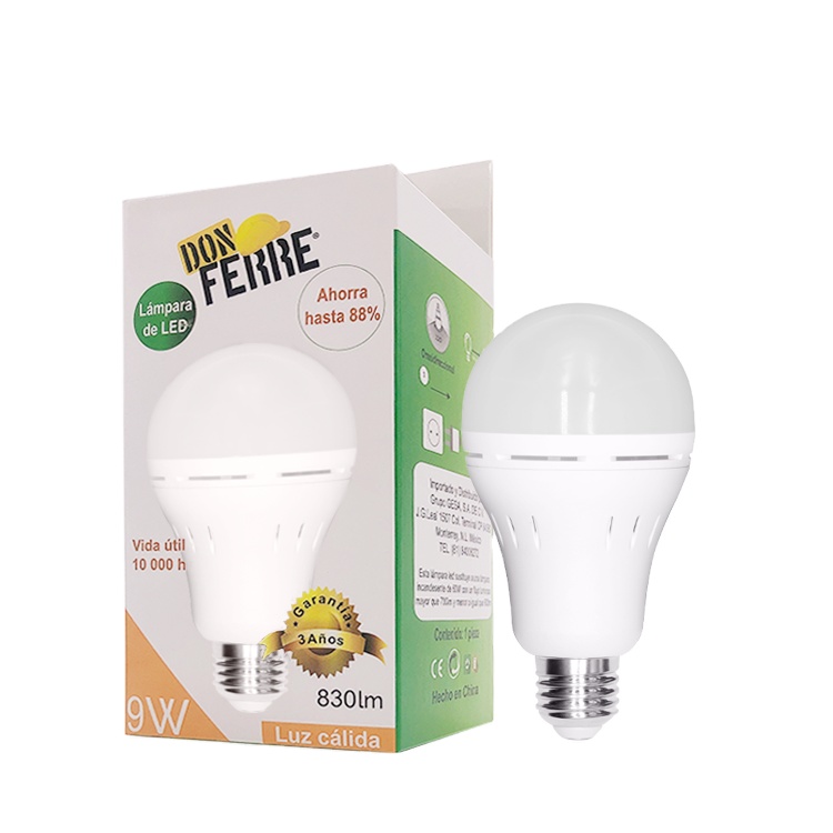 No electricity emergency light bulb Rechargeable Emergency Light For Home Recessed Battery 2-6 hours Back Up