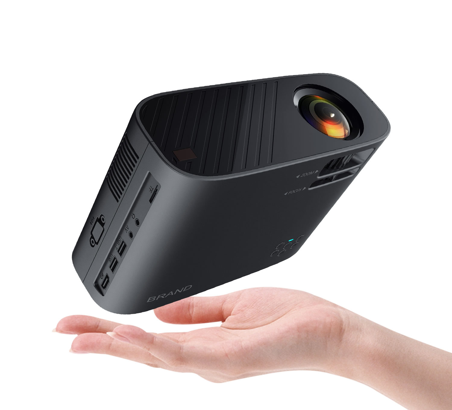W90 5000 High Lumens Projector 1080p Full HD 4K LCD LED Video Portable Hometheater Projector in Stock