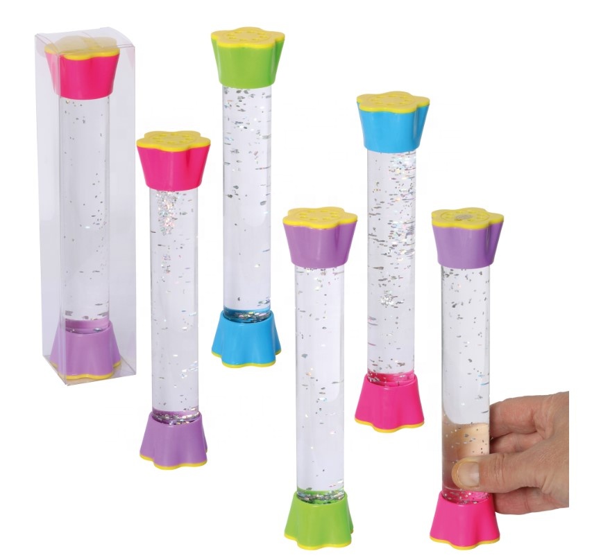 New Calm Down bottle Corner Anxiety Relief Sensory Tubes Fidget Tubes Liquid motion bubbler timer