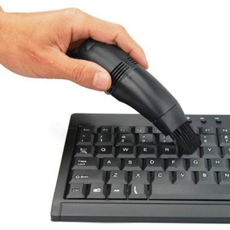 Настольный мини-пылесос с USB клавиатурой и щетками случайного цвета
