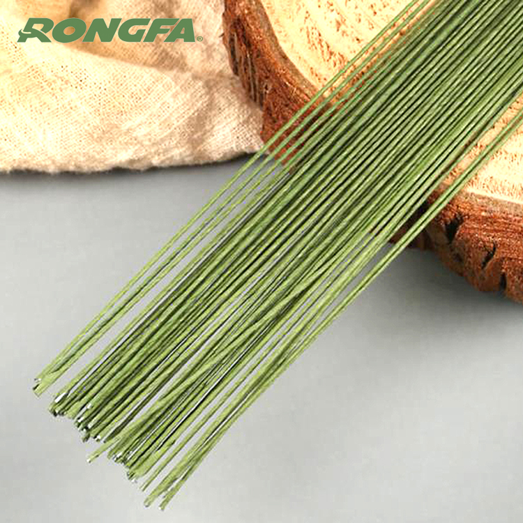 18 Gauge Green Paper Printed Metal Floral Stem Wire floral stem wire