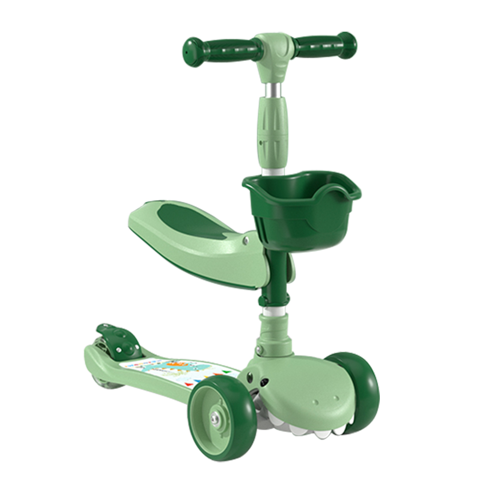 Hot Sale Amazon Three PU Light Wheels High Toughness Kids Scooter