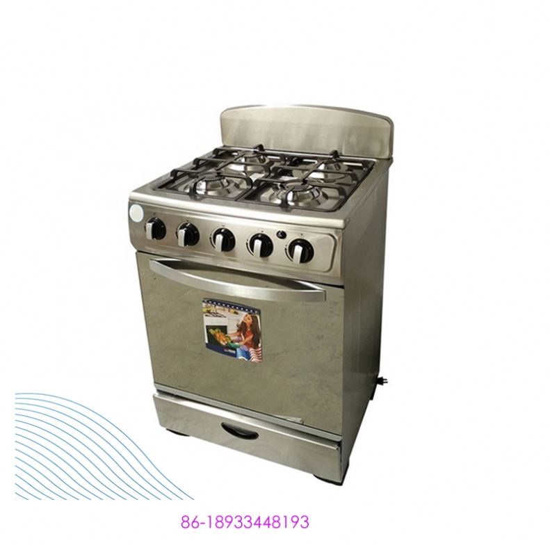 60X60 24inch cooking range Home used 4 burner gas stove with oven