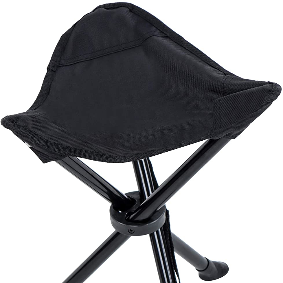 Outdoor camping and fishing beach folding three-legged stool