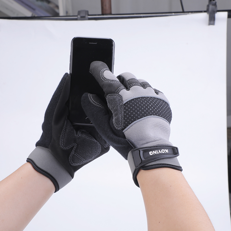 Hot Sale Touch Screen Motorcycle Gloves Full Finger Hand Protection Microfiber Gloves Racing Sports Bicycle Cycling
