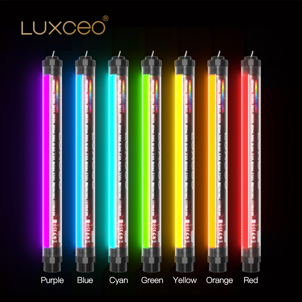 LUXCEO P7RGB ручной портативный Перезаряжаемый водонепроницаемый пульт дистанционного управления LED RGB трубка для фотографии световая палочка