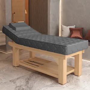 Dark Gray Massage Bed Portable Foldable Sauna Bed Spa Set Hotel Furniture