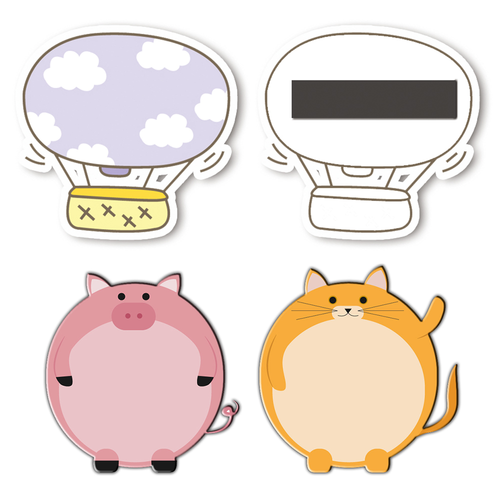 Hight Quality custom cute memo pad Fridge magnet flexible letter pad Message sticker